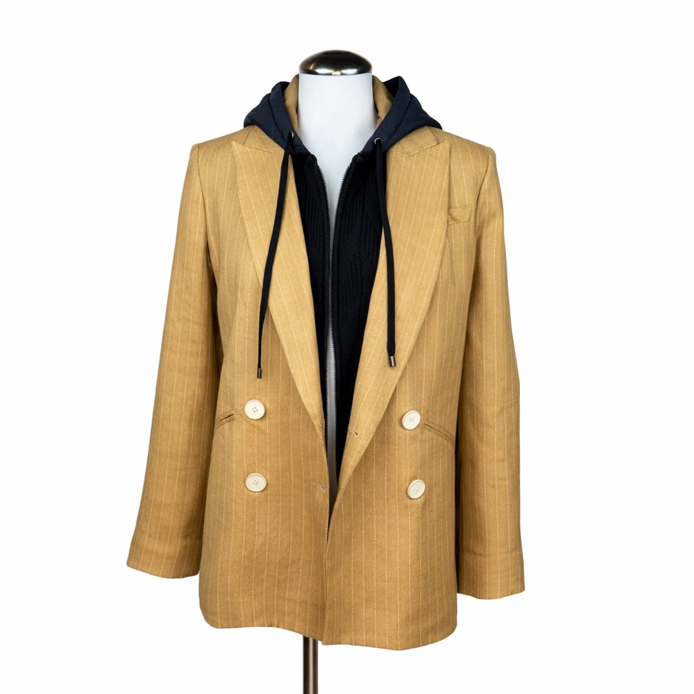 $695 New VERONICA BEARD Parineti Dickey Blazer Jacket Sz 2 Camel